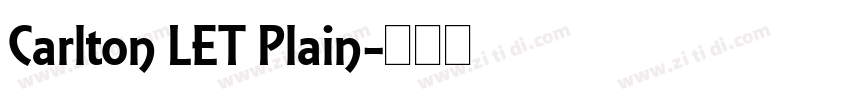 Carlton LET Plain字体转换